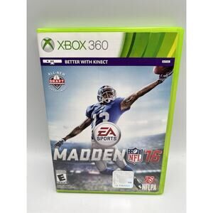 Madden NFL 16 (Xbox 360, 2015) Tested Working - Free Ship